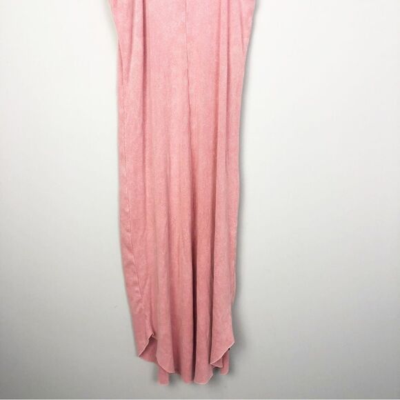 YOUNG FABULOUS & BROKE | NEW Robbie Ribbed Pink Midi Tank Dress Women’s Size S - Picture 5 of 9